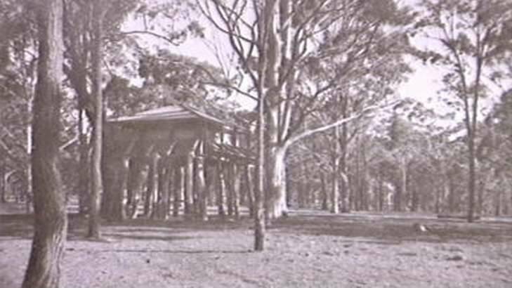 Water reservoir at Menangle photographed in the 1930s