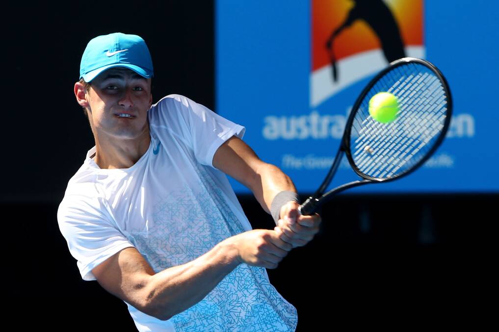 Peak: Bernard Tomic ready for Federer. Picture: GETTY IMAGES