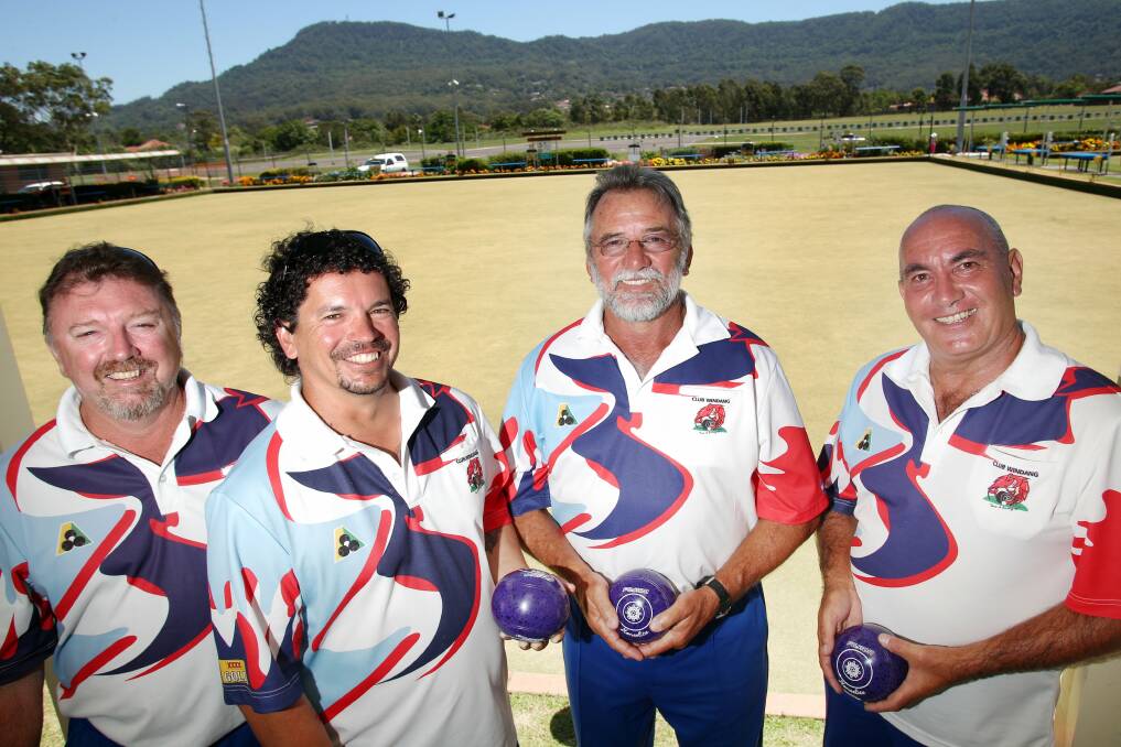 Windang's South Pacific fours winners (left to right) Geoff Walker, Martin O'Brien, Rick Malley and David Tyrrell.