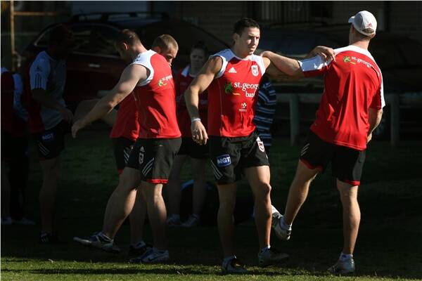 Darius Boyd at training yesterday. Picture: SYLVIA LIBER