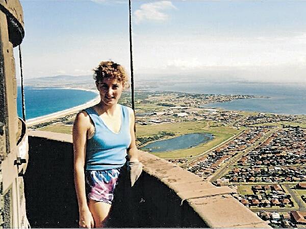 Wollongong resident Kathy McCarthy, in this photo taken by husband Michael in 1987, had a rare view of the Illawarra when ER&amp;S gave some employees an opportunity to climb the stack.