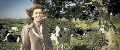 Jamberoo dairy farmer Lynne Strong, who will grace the cover of the region's 2008-9 White Pages.