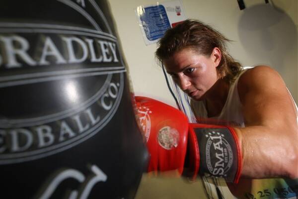 Wollongong's German-born boxer Alesia Graf. Picture: ROB PEET