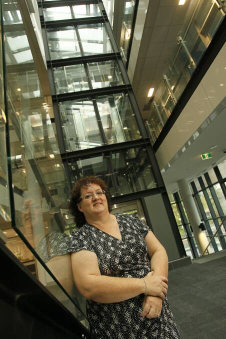 Four-star: SMART Infrastructure Facility boss Tania Brown at the award-winning building. Picture: DAVID TEASE