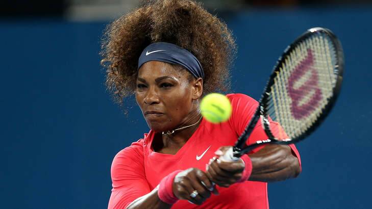 Serena Williams breezed past Alize Cornet of France on day three of the Brisbane International.