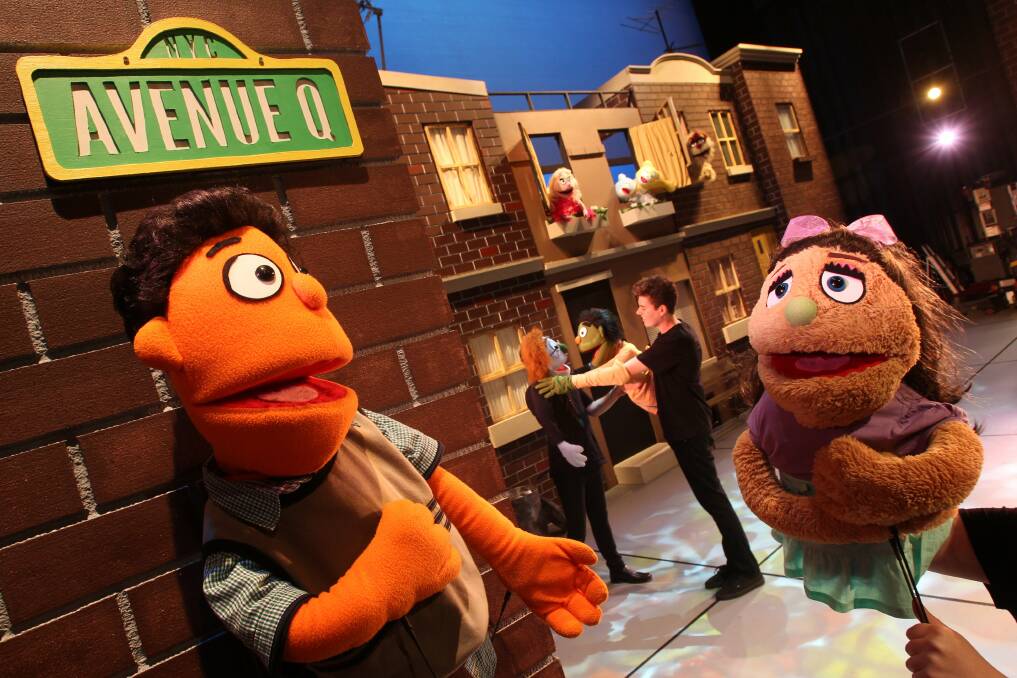 Children are definitely not welcome at the politically incorrect Avenue Q. Picture: KEN ROBERTSON