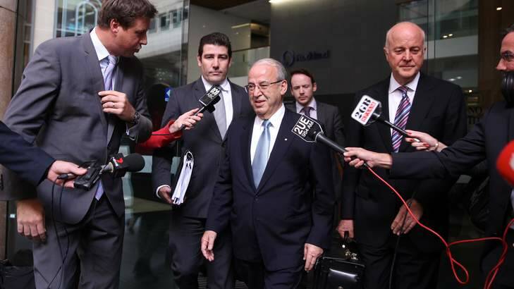 Questioned ... Eddie Obeid, pictured leaving ICAC yesterday.