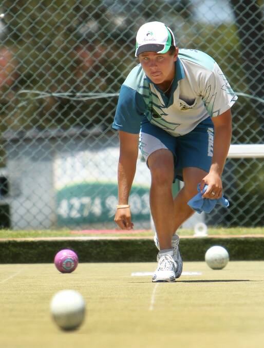 Aaron Teys in action during his triumph in the South Pacific singles in January. Picture: KIRK GILMOUR
