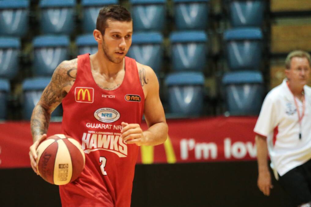 Hawks backcourt enforcer Tyson Demos says his side has to be aggressive against Townsville on Friday night. Picture: ADAM McLEAN