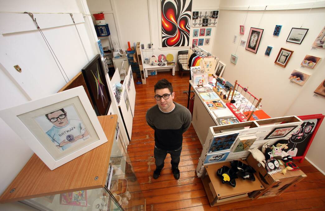 Dioni Pinilla from Good Jelly says art has always been a part of the Illawarra, but more people are becoming aware of it.  Picture: KIRK GILMOUR