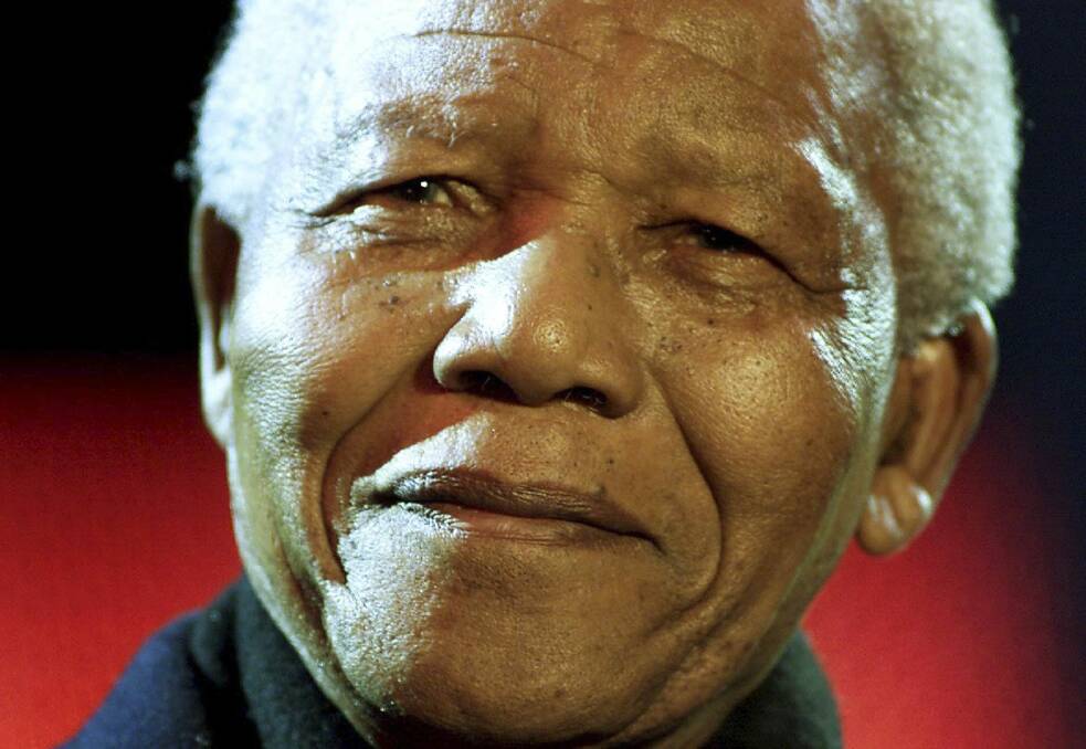 Nelson Mandela at London's Trafalgar Square during the South African democracy concert (2001). Picture REUTERS/Jonathan Evans