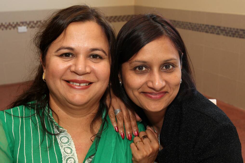 Reena Wadhwa and Neeta Waje at Manjit's Indian Restaurant in Corrimal.