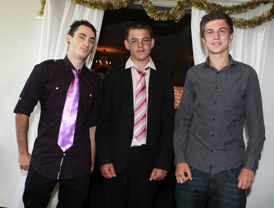 Edward James, Hayden Byrnes and Jacob O'Connor at the Portofino.