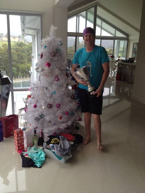 2013 NSW Formula Ford champion Cameron Walters celebrates Christmas with his family in Mount Kembla.