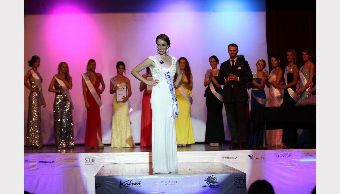 2012 Miss Tourism World Australia Laura Thompson was a guest presenter at the 2013 Miss Sydney Australia pageant. 