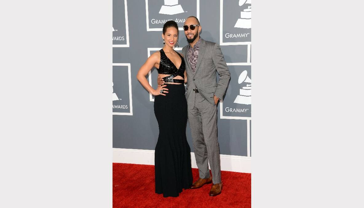 Singer Alicia Keys and producer Swizz Beatz
