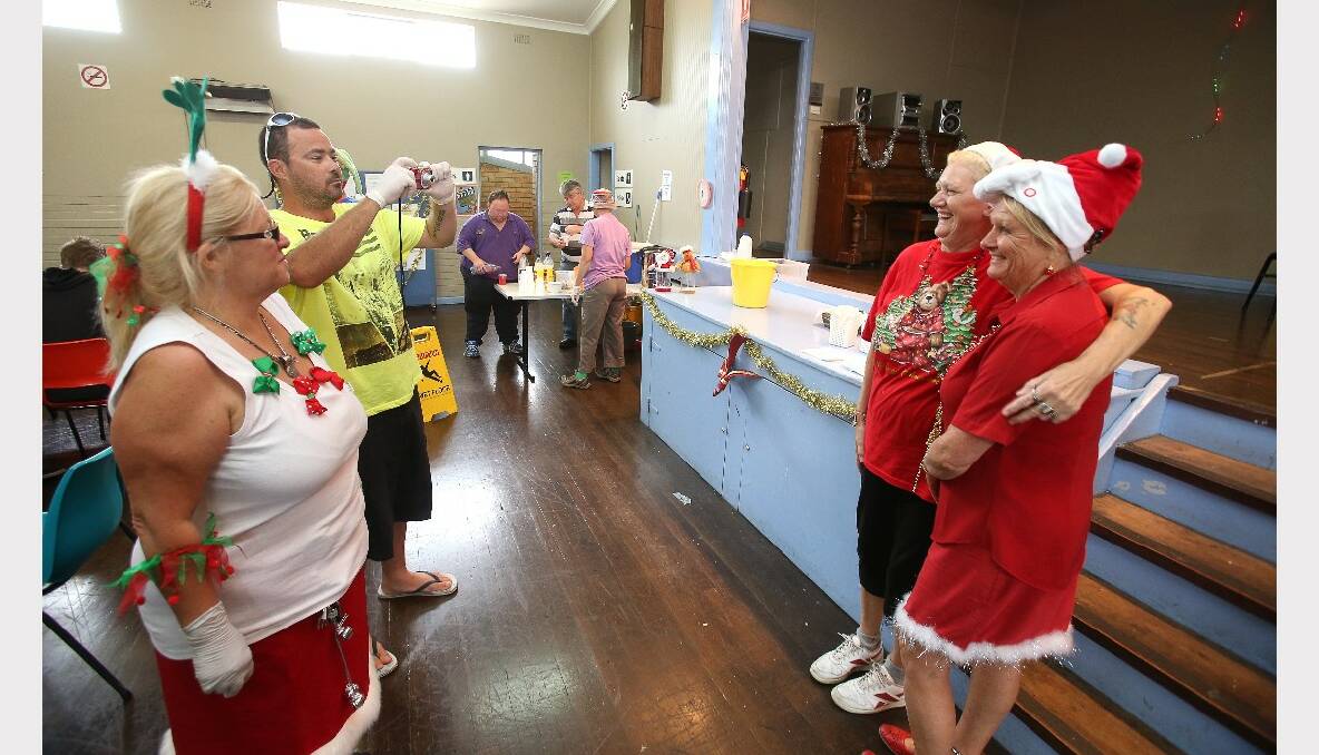 Volunteers at the Warrawong Community Centre Christmas lunch. PICTURE: KIRK GILMOUR