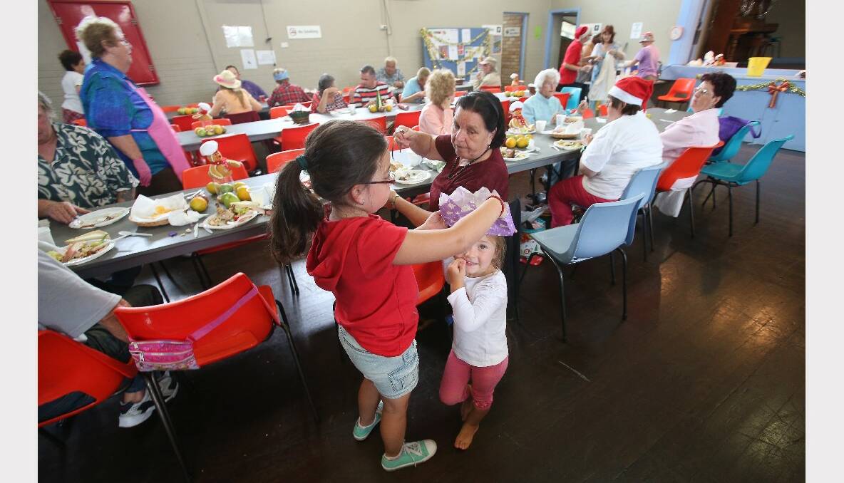 Games at the Warrawong Community Centre Christmas lunch. PICTURE: KIRK GILMOUR