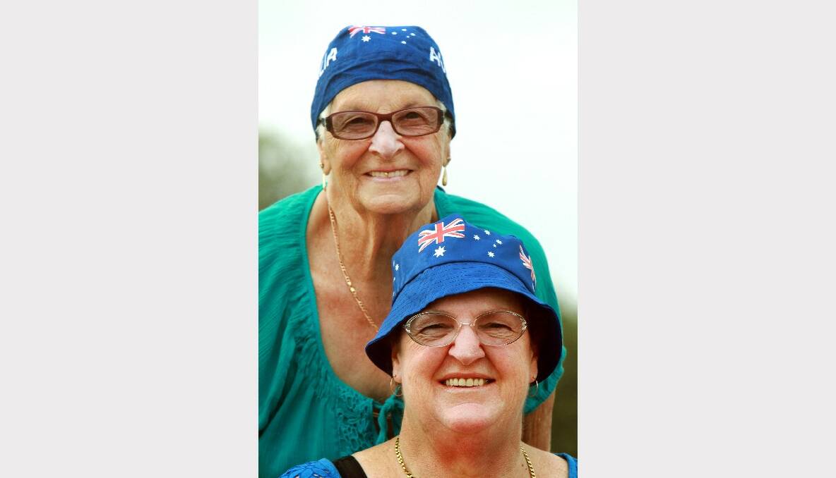 Karen Oldershaw and Laura Winchester of Barrack Heights at Reddall Reserve. Pictures: SYLVIA LIBER