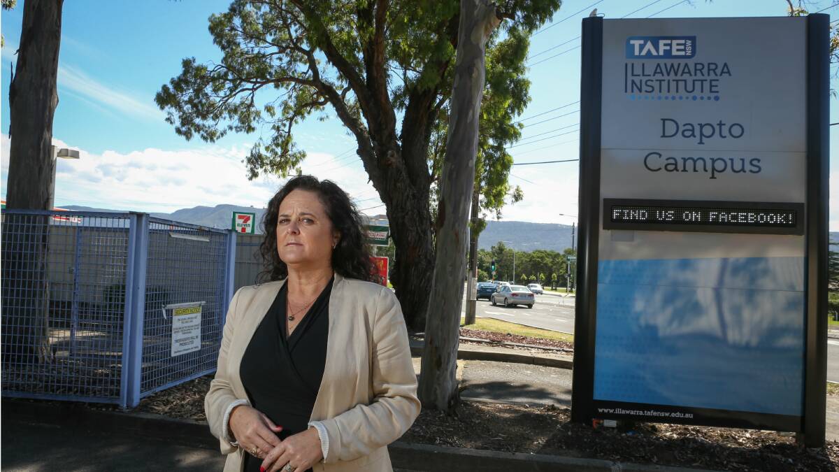 Shellharbour MP Anna Watson wants Education Minister Adrian Piccoli to clarify the future of the Dapto TAFE campus. Picture: ADAM McLEAN
