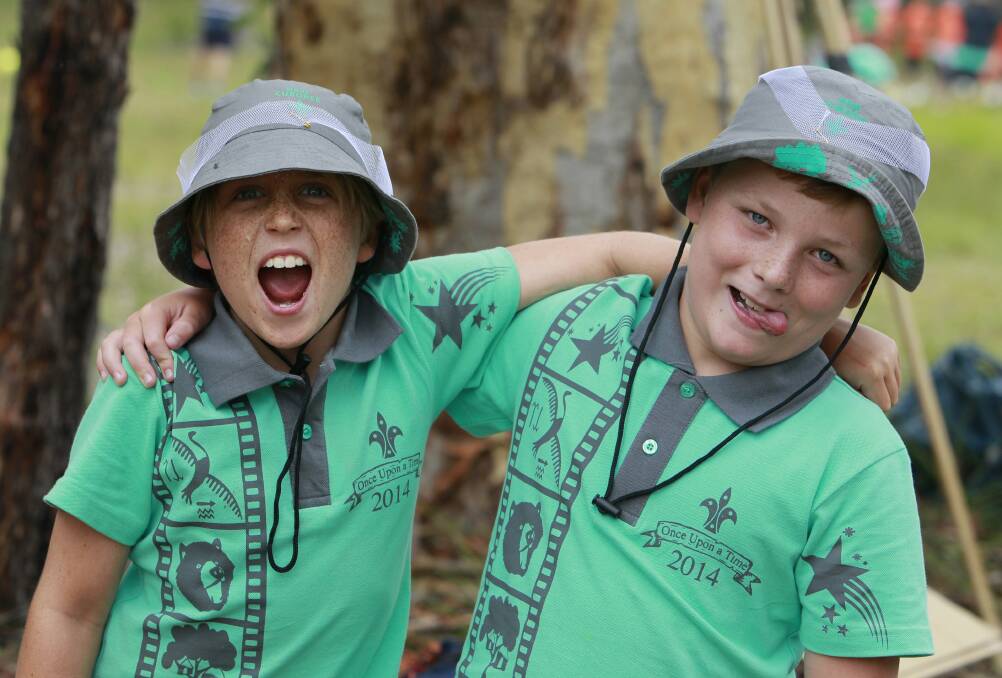1st West Wollongong Scout mates Baiden Darby and Boyd Pandelus. Picture: ANDY ZAKELI