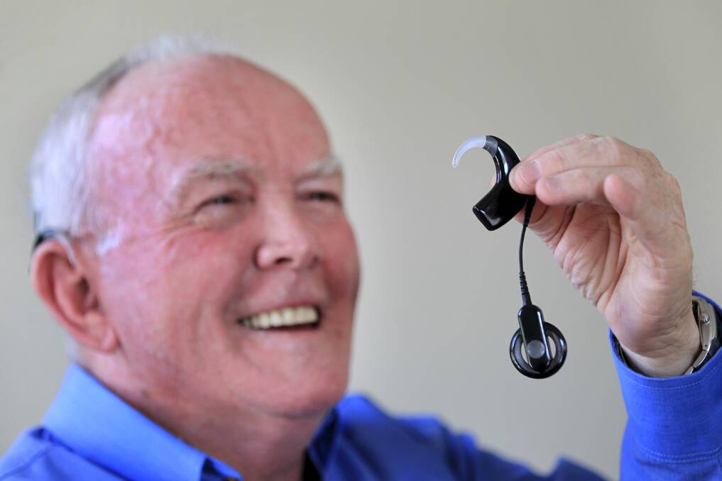 Corrimal’s Bob Ross is one of 21 adult Australians who took part in a trial of Cochlear’s most advanced hearing solution, the Nucleus 6 system. ORLANDO CHIODO