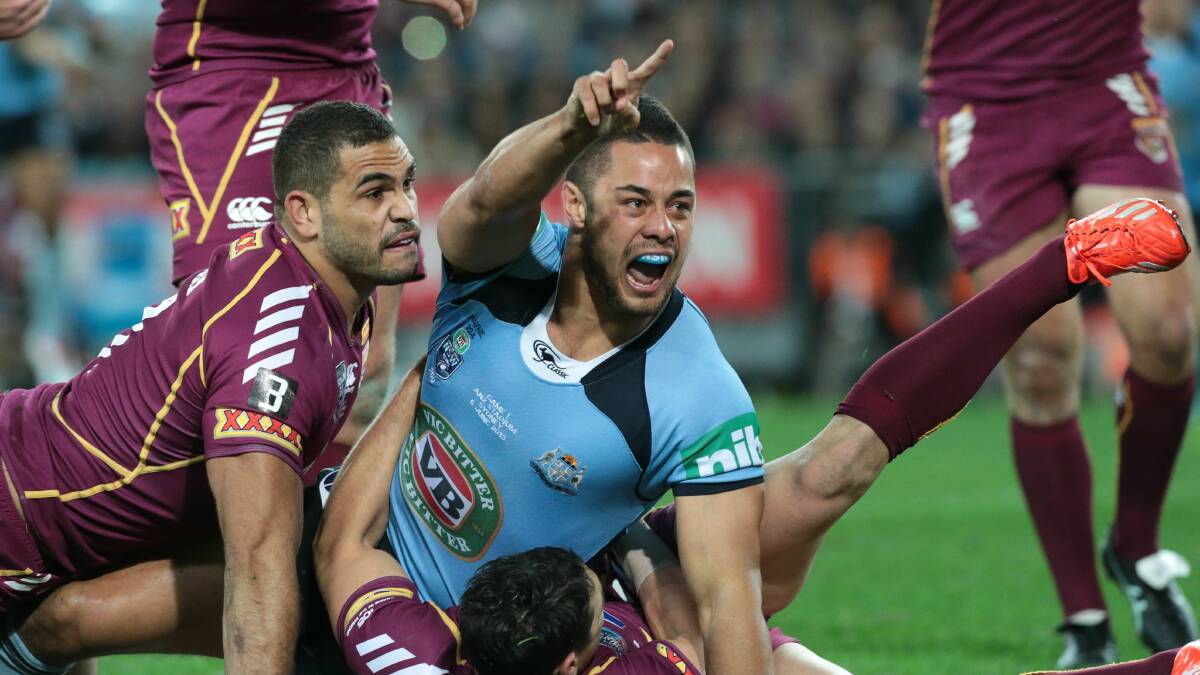 Jarryd Hayne is likely to play centre for NSW this year. Picture: ADAM McLEAN