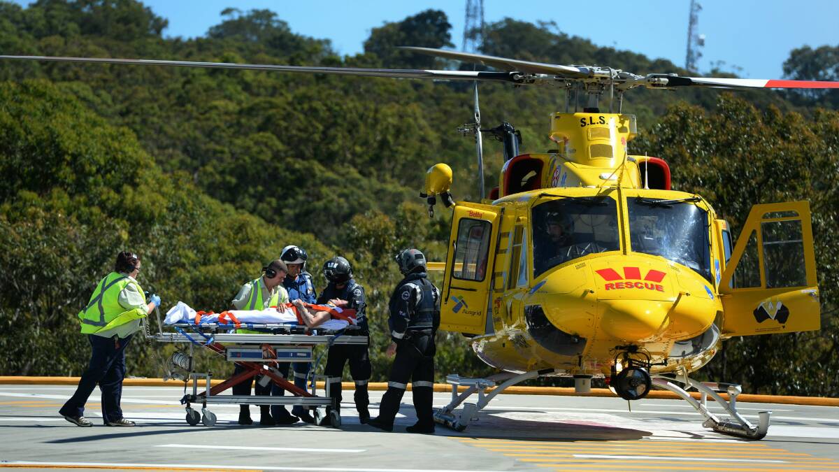 Peter Robl arrives at John Hunter Hospital for a medical check after his fall at Scone. Picture: MARINA NEIL