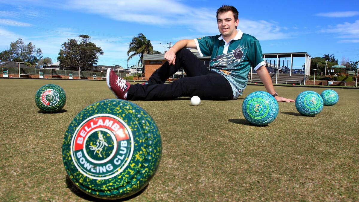 Bellambi bowler James Berriman is off to America to play in the US Open bowls tournament. Picture: ORLANDO CHIODO