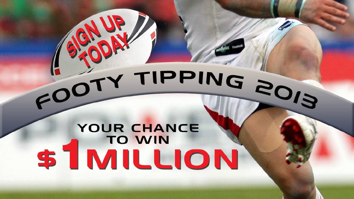 Footy tippers, don't miss your chance to win $1,000,000