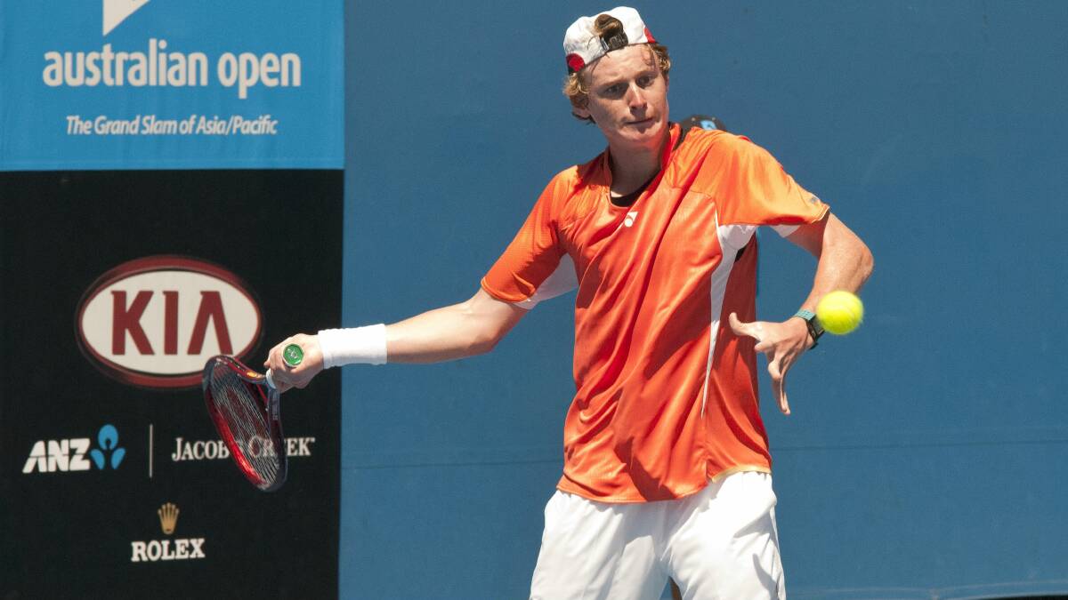 Thirroul young gun Blake Mott is part of the Australian Junior Davis Cup team competing in Spain next week. Photo: TENNIS AUSTRALIA 