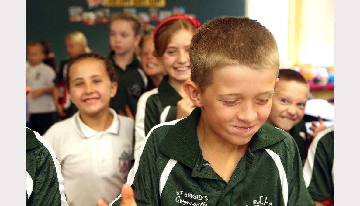 Students from St Brigid’s Catholic Primary School got stuck in for Fat Tuesday. 