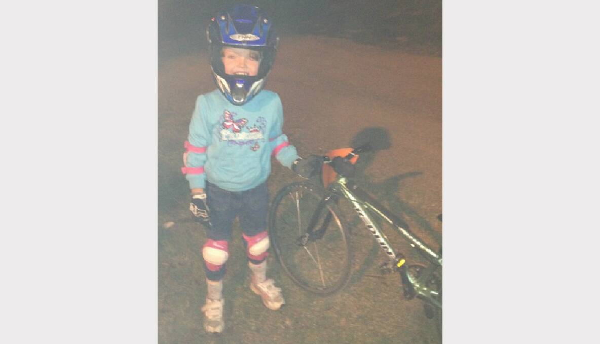 Samantha Redford: BMX riding and gymnastics, seven-years-old