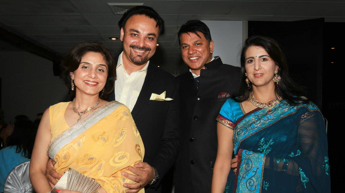 Gurdeep and Jatinder Masson with Ravi and Amita Pather.