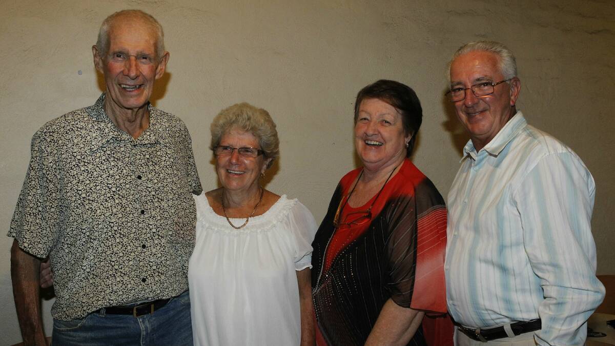 Bob and Bridget Hellyer with Noela and Terry Hellyer.