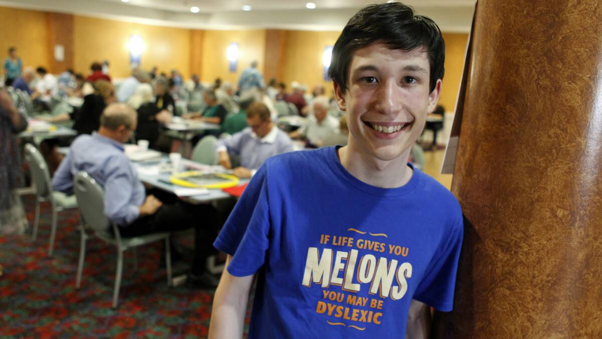 Junior world Scrabble champion Michael McKenna. Pictures: ANDY ZAKELI