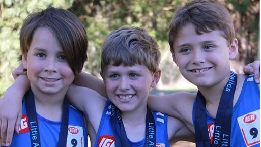 Mathew Hutchison, Isaac Shaw and Josh Jackson: Boys State Road Walk Championships, Under 9s