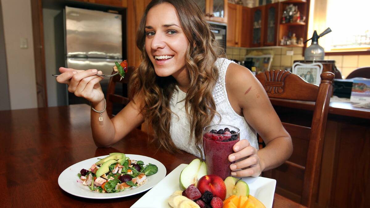 Young women like Simona Blazevska, 19, are being encouraged to ditch fad diets. Picture: SYLVIA LIBER