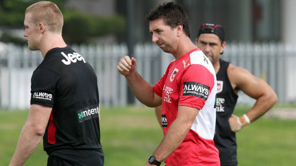 Steve Price at Dragons training yesterday. Pictures: GREG TOTMAN