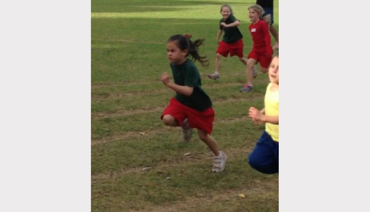 Amara Faulker: Running, five-years-old