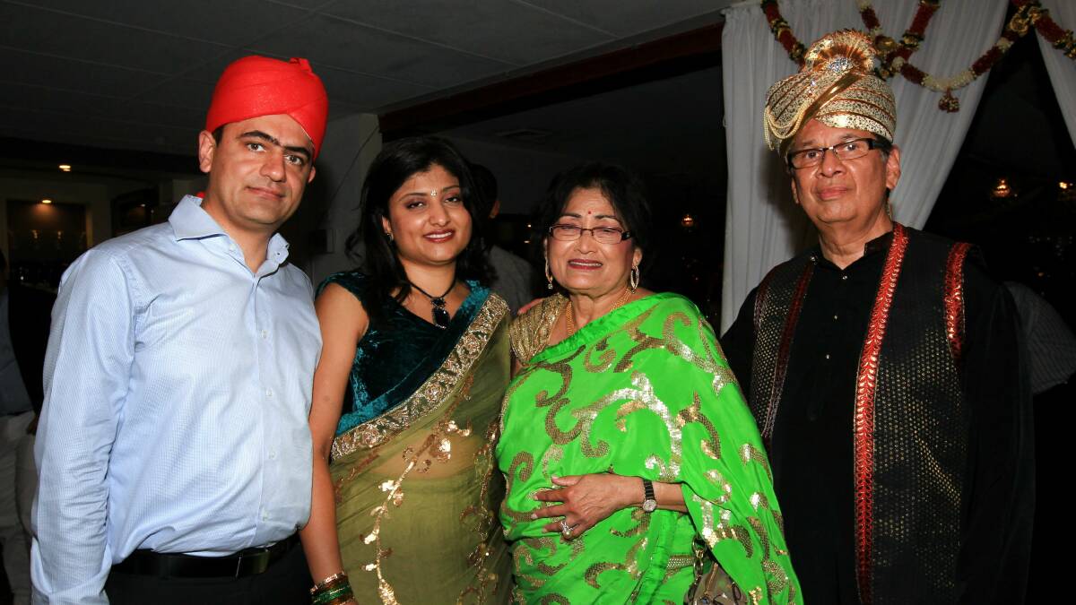 Udit and  Swati Khanna with Lata  and Sharad Tamhane.