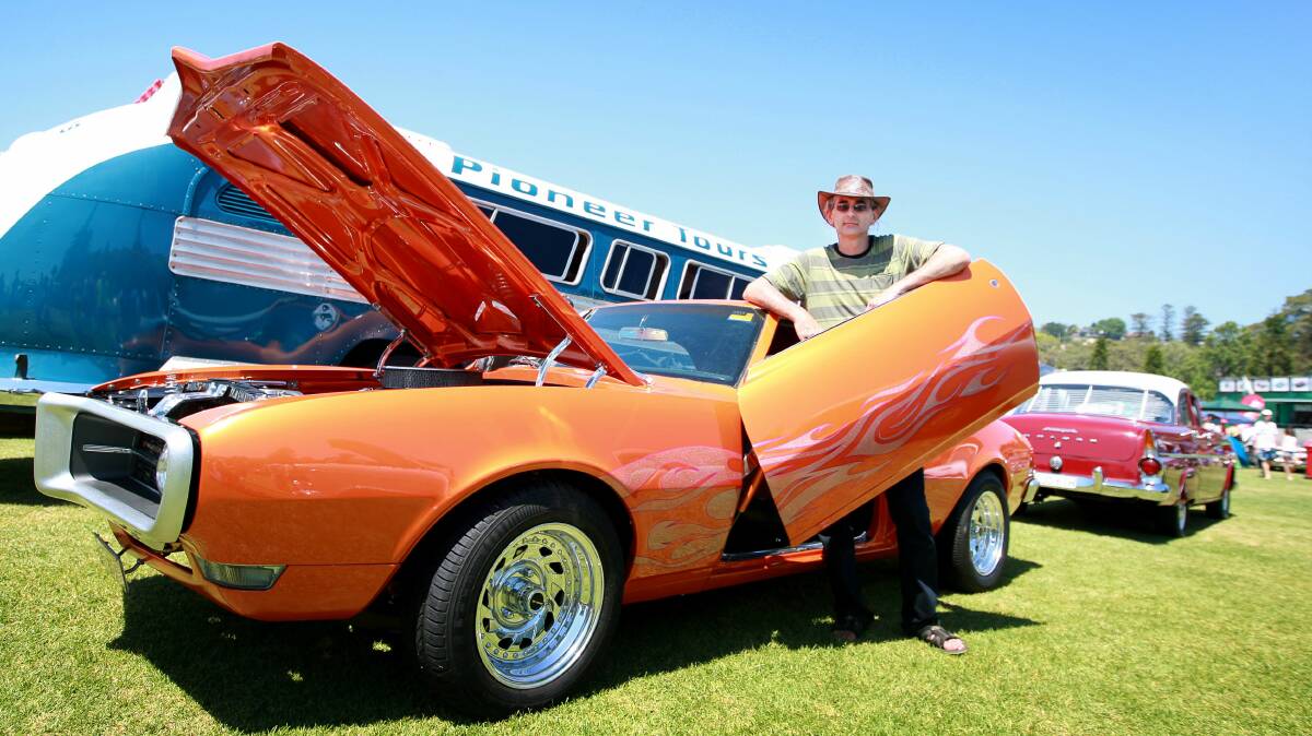 Ivan Hans of Shellharbour with his 1968 Pontiac Firebird.