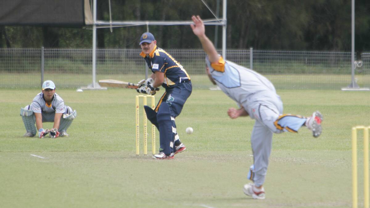 Lake Illawarra's Brendon White, batting against Oak Flats, will be a key player for his club in tomorrow's final.