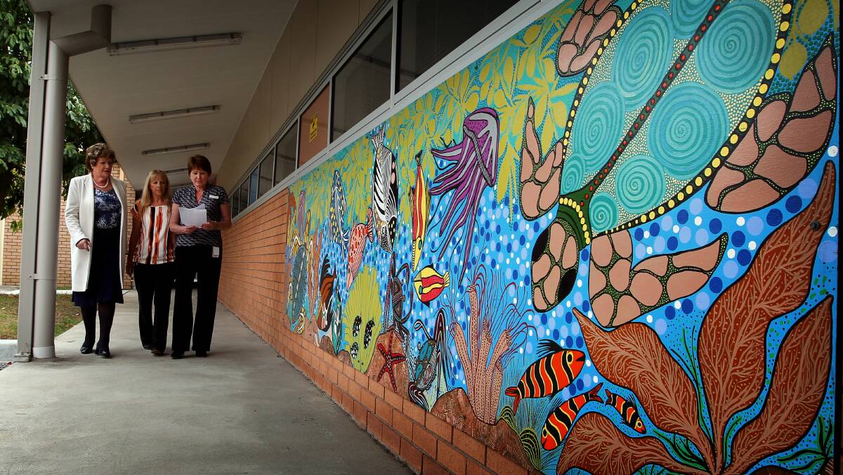  Jillian Skinner was shown around by Aboriginal liaison officer Joy Steep and director of nursing Narelle Gleeson. Picture: SYLVIA LIBER