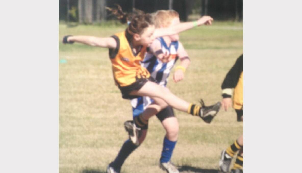 Kate Stanton: Northern District Junior Football Club, 14-years-old (photo taken at the age of five)