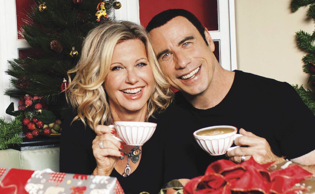 The cover of Olivia Newton-John and John Travolta's Christmas album. 