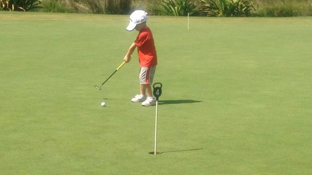 Cooper Jed Simonoski: Golf, four-years-old