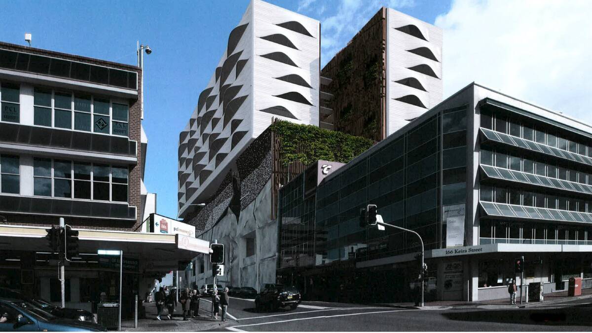 An artist's impression of the Keira Street precinct in Wollongong.