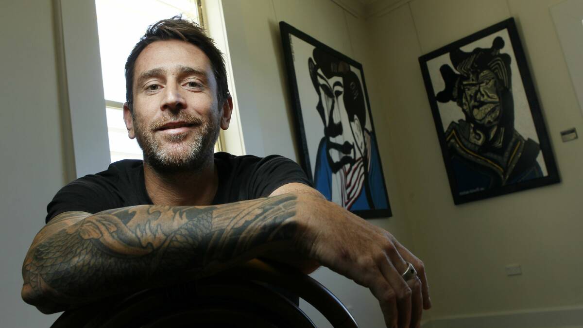Matthew Gillett will open his new art gallery at Scarborough Hotel today. Picture: DAVE TEASE