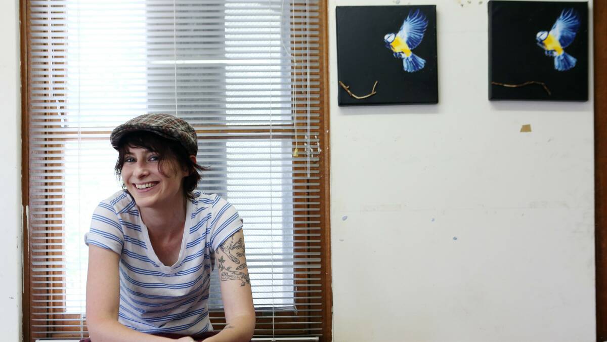 Wollongong City Gallery artist-in-residence Trina Collins. Picture: ADAM McLEAN